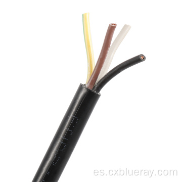 Pure Cobre Alarma Cable flexible RVV 4 Core PVC Aislamiento PVC Chaqueta PVC Aislada 2 núcleos 3core 4core 5core